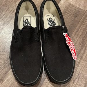 Vans Black Slip-on Sneakers